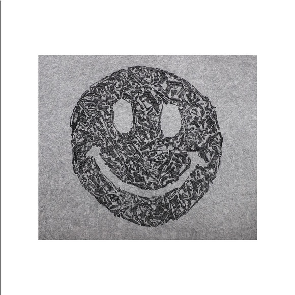 Lauren Moshi Heather Grey Sweater w/ Print - Picture 3 of 3